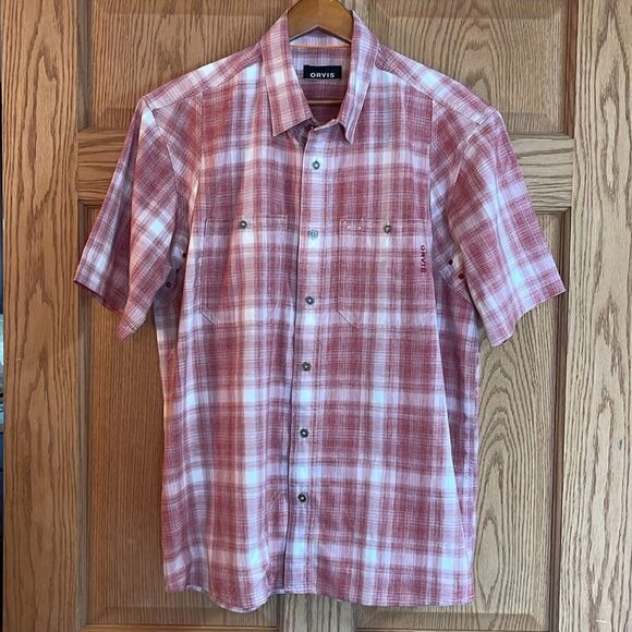 ORVIS Plaid Short Sleeve Button Down Shirt - Picture 6 of 13